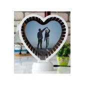 Kalp Sihirli Ayna Pil+Usb Beyaz Işık MZ-131