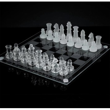 Cam Satranç Takımı 25*25cm