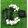 Solar 5m 28 Led Top Gün Işığı Siyah Kablolu