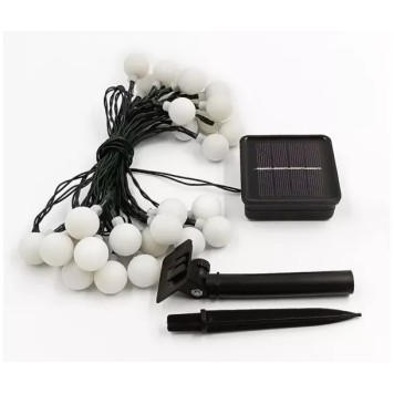 Solar 5m 28 Led Top RGB Siyah Kablolu