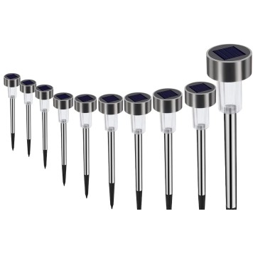 Metal Gövdeli Solar Bahçe Lambası 10'lu-2