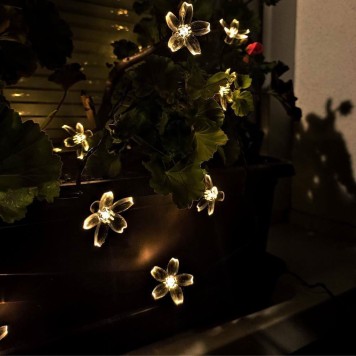 Solar 5m 50 Led Papatya Gün Işığı 8 Fonksiyonlu-3