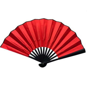 Plastik Kumaş Yelpaze 12'li Kırmızı