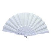Plastik Düz Kumaş Yelpaze 12'li BEYAZ
