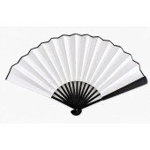 Plastik Kumaş Yelpaze 12'li Beyaz