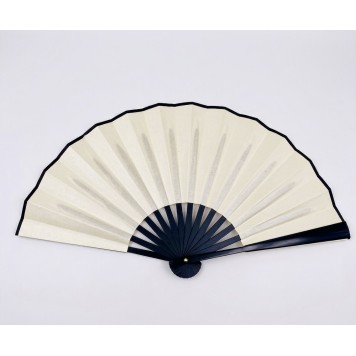 Plastik Kumaş Yelpaze 12'li Krem