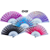 Plastik Kumaş Yelpaze 12'li Karışık OB-047