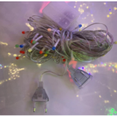 10m 100 Led Damla Uçlu Led Işık KIRMIZI IŞIK Şeffaf Kablo