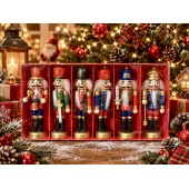 Kurşun Asker Ahşap Dekoratif Eşya (6’lı Set-12.5/13cm)