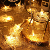 3m 20 Led 2 Kademeli Ay-Yıldız Pilli Led Işık MZ-306