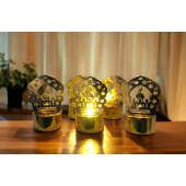 12'li Ramazan Ayaklı Led Işık Gold Renk Gün Işığı MZ6200-234