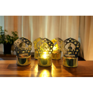 12'li Ramazan Ayaklı Led Işık Gold Renk Gün Işığı MZ6200-234