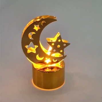 12'li Ramazan Ayaklı Led Işık Gold Renk Gün Işığı MZ6200-231