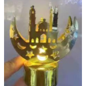 12'li Ramazan Ayaklı Led Işık Gold Renk Gün Işığı MZ6200-249