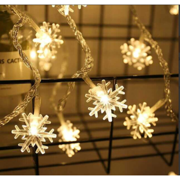 Kar Tanesi 5m 28 Led Gün Işığı kartanesi:4cm PİLLİ 2 KADEMELİ