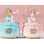 KIZ VE TAVŞAN Kar Küresi Büyük Boy