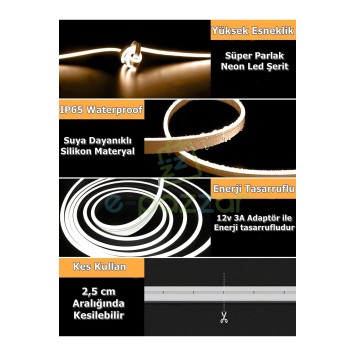 5m 16 Renk 4 Fonksiyonlu Esnek Şerit Neon Led-3