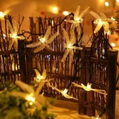 7m 30 Led Yusufçuk Kuşu 8 Fonksiyonlu Solar Panelli-Gün Işığı