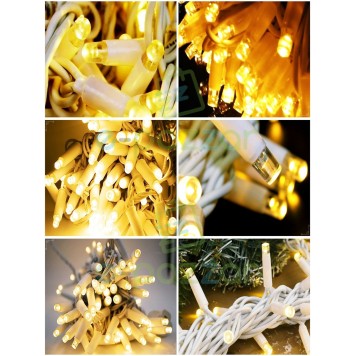 10m 100 Led IP65 Dış Mekan Led Işık Beyaz Kablo-1