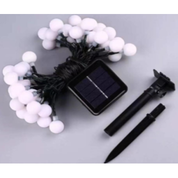 5m 20 Led Beyaz Top Gün Işığı Solar MZ3-011-1