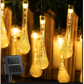 5m 30 Led Solar Panelli Led Işık Sarı Işık MZ-138