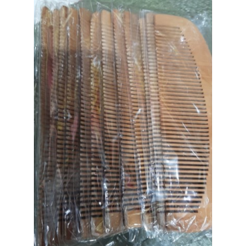 Ahşap Tarak 12'li Paket Dar Dişli OVAL-1