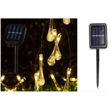 5m 30 Led Solar Panelli Led Işık Sarı Işık MZ-138-1