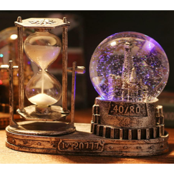 Eyfel Kar küresi ve Kum Saati GOLD MZ-153-1