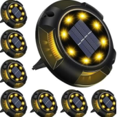 4'lü Solar Panelli Kazıklı Zemin Solar Ledi 8+4 Led GÜN IŞIĞI