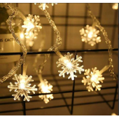 Kar Tanesi 10m 60 Led Gün Işığı Kar Tanesi:4cm MZ-16-19
