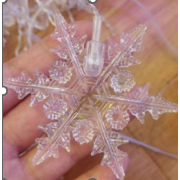 Kar 4m 96 Led 19 Saçak 40-50-60cm Gün Işığı kartanesi boyutu:7cm-2