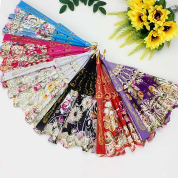 Plastik Kumaş Yelpaze 12'li Karışık-1