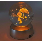 KÜÇÜK PRENS Plastik altlıklı Işıklı Cam Küre