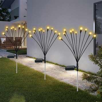 2'li Solar Bahçe Aydınlatması 8 Ledli 2 Modlu Gün Işığı-1