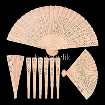 Ahşap Yelpaze 50'li Paket