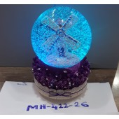 Işıklı Müzikli Püskürtmeli Kar Küresi Büyük Boy