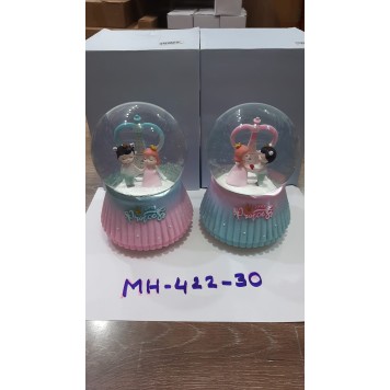 Işıklı Müzikli Püskürtmeli Kar Küresi Büyük Boy-1