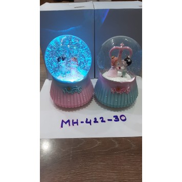 Işıklı Müzikli Püskürtmeli Kar Küresi Büyük Boy