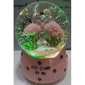 Işıklı Müzikli Püskürtmeli Kar Küresi Büyük Boy-1