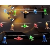 2m 10 Led 2kademeli Pilli RGB ışık MZ3-022