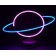 Neon Işıklı Satürn Lamba Pil+Usb