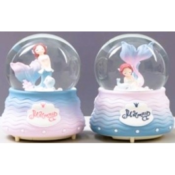 Işıklı Müzikli Kar Küresi Orta Boy-1