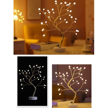Işıklı Ağaç İnci Led Dekoratif Masa Üstü Led Işık-1