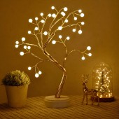 Işıklı Ağaç İnci Led Dekoratif Masa Üstü Led Işık