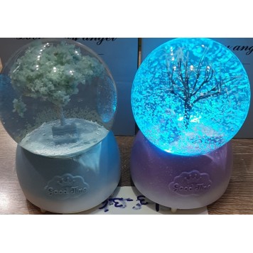 Işıklı Müzikli Püskürtmeli Kar Küresi Büyük Boy-2