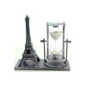Dekoratif Eyfel Kulesi Kum Saati Gümüş