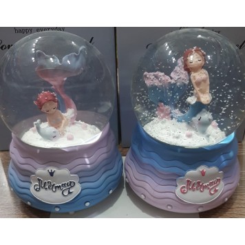 Işıklı Müzikli Kar Küresi Orta Boy-2