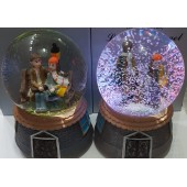 Işıklı Müzikli Püskürtmeli Kar Küresi Büyük Boy