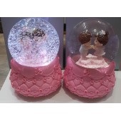 Işıklı Müzikli Püskürtmeli Kar Küresi Büyük Boy