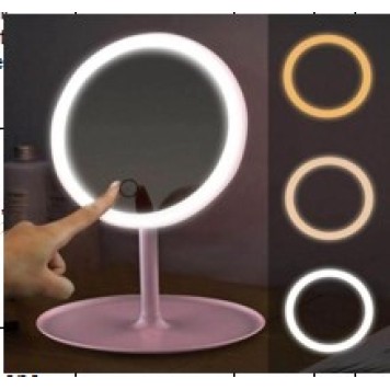 Dokunmatik Led Işıklı Makyaj Aynası Beyaz-1